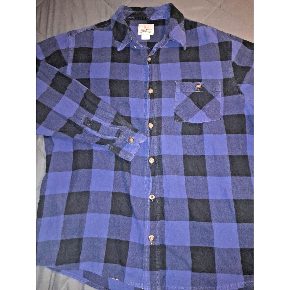 Vintage Field & Stream Men's Plaid Flannel Button Up Shirts Size XL